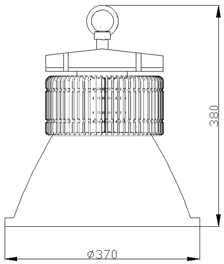 product-292-339 100W LED highbay lights size